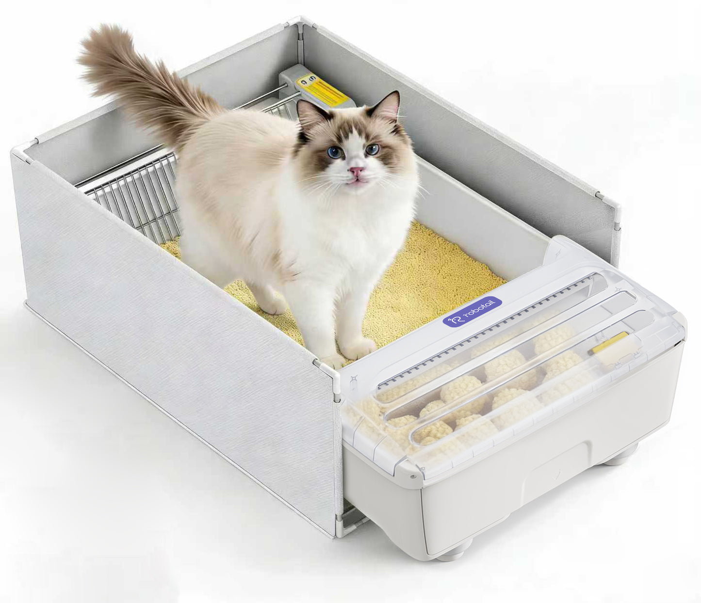 Robotail Open-Top Cat Litter Box C32 Side Cover