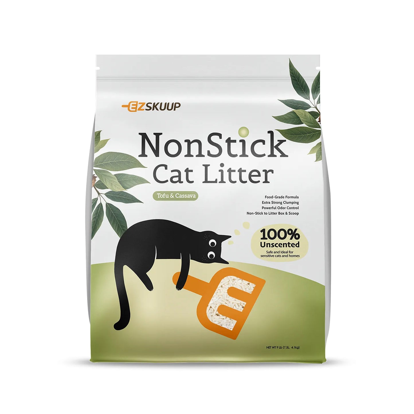 EZSKUUP Non-stick Ultra Clumping Cassava & Tofu Cat Litter