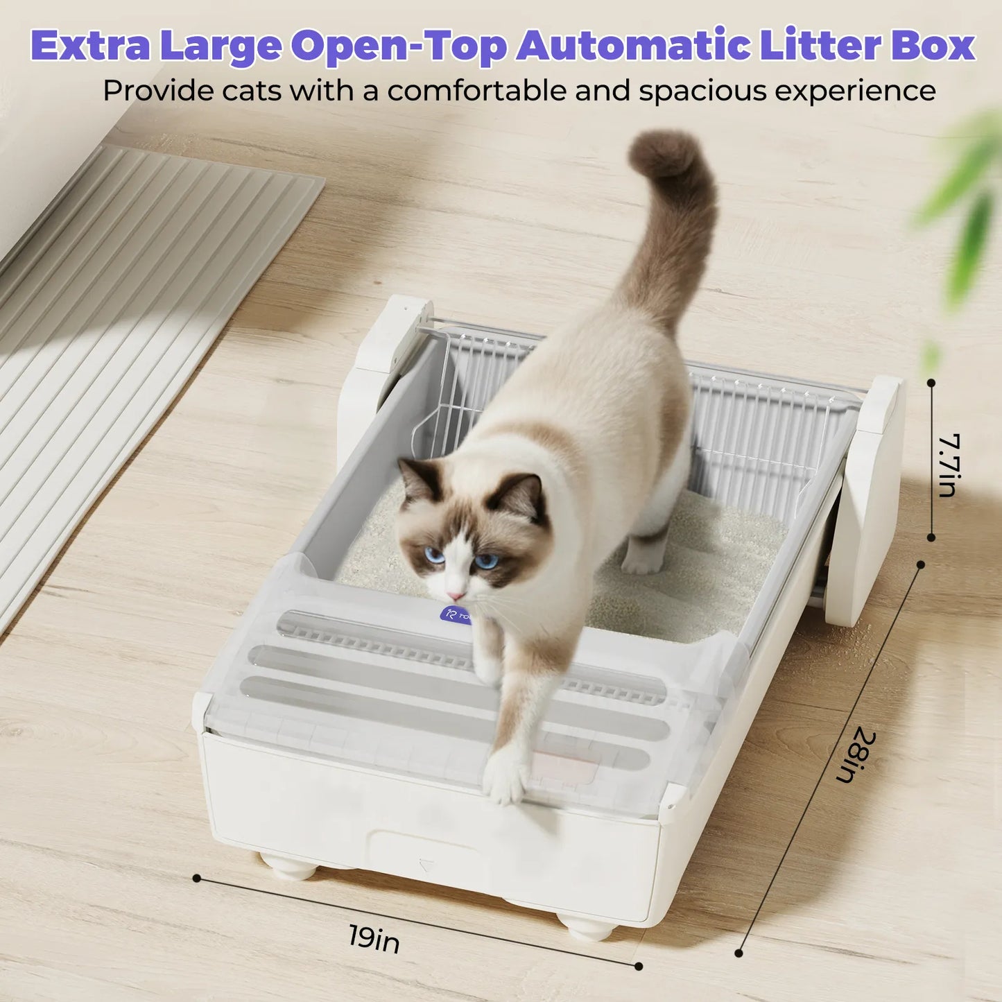 Bac à litière intelligent pour chat Robotail UCAT C32 PRO