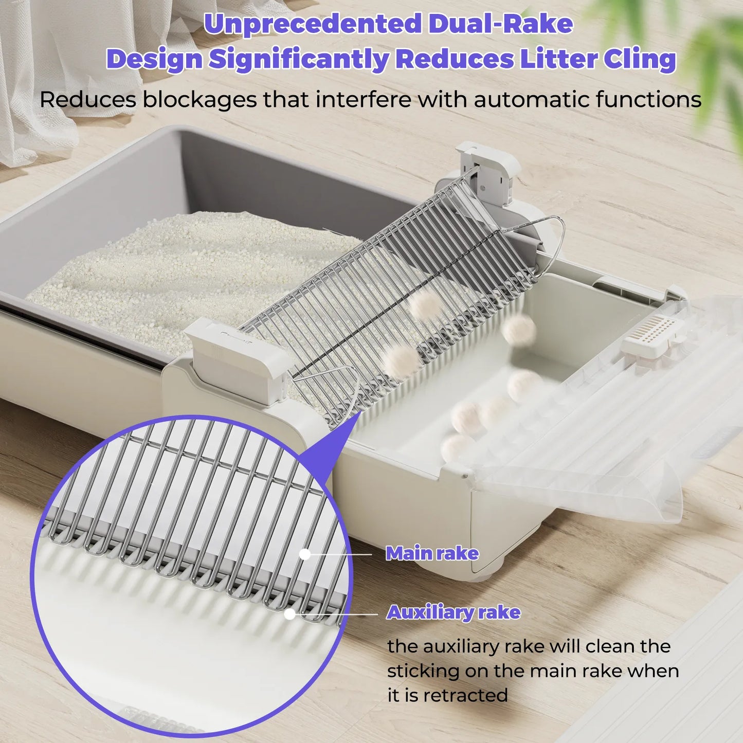 Bac à litière intelligent pour chat Robotail UCAT C32 PRO