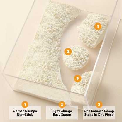 EZSKUUP Non-Stick Cassava Cat Litter 9Lb/4.1kg (Compatible with Robotail Automatic Litter Box C32)