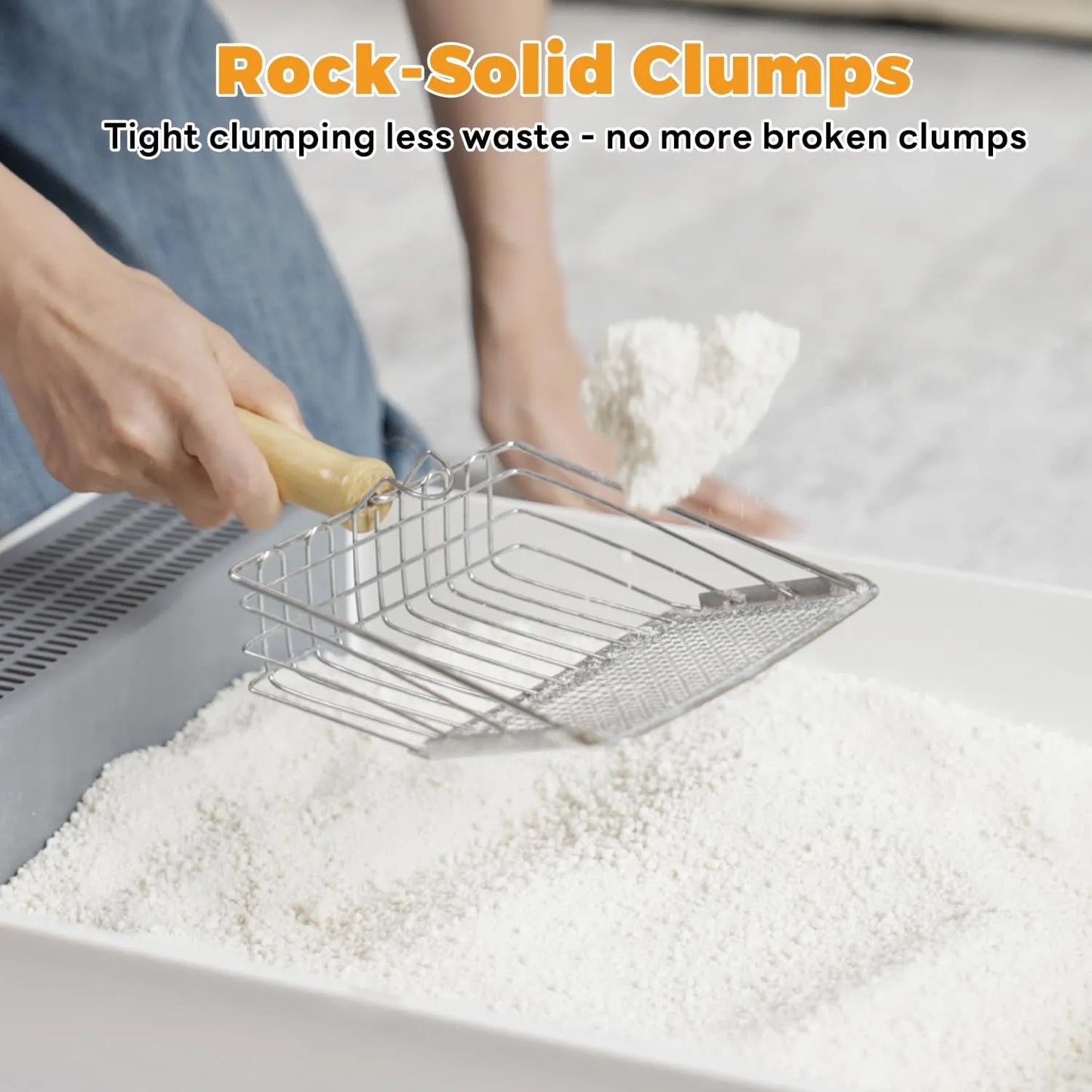 EZSKUUP Non-Stick Cassava Cat Litter 9Lb/4.1kg (Compatible with Robotail Automatic Litter Box C32)