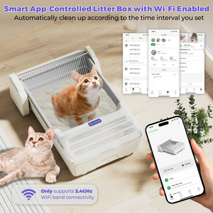 Bac à litière intelligent pour chat Robotail UCAT C32 PRO
