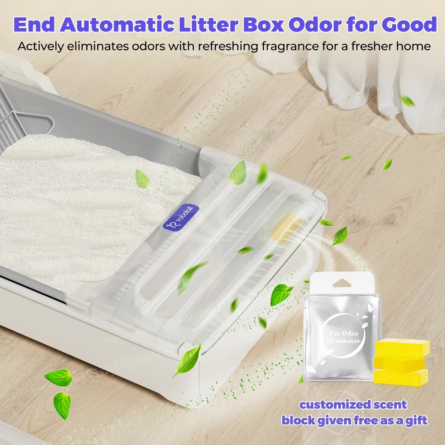 Bac à litière intelligent pour chat Robotail UCAT C32 PRO