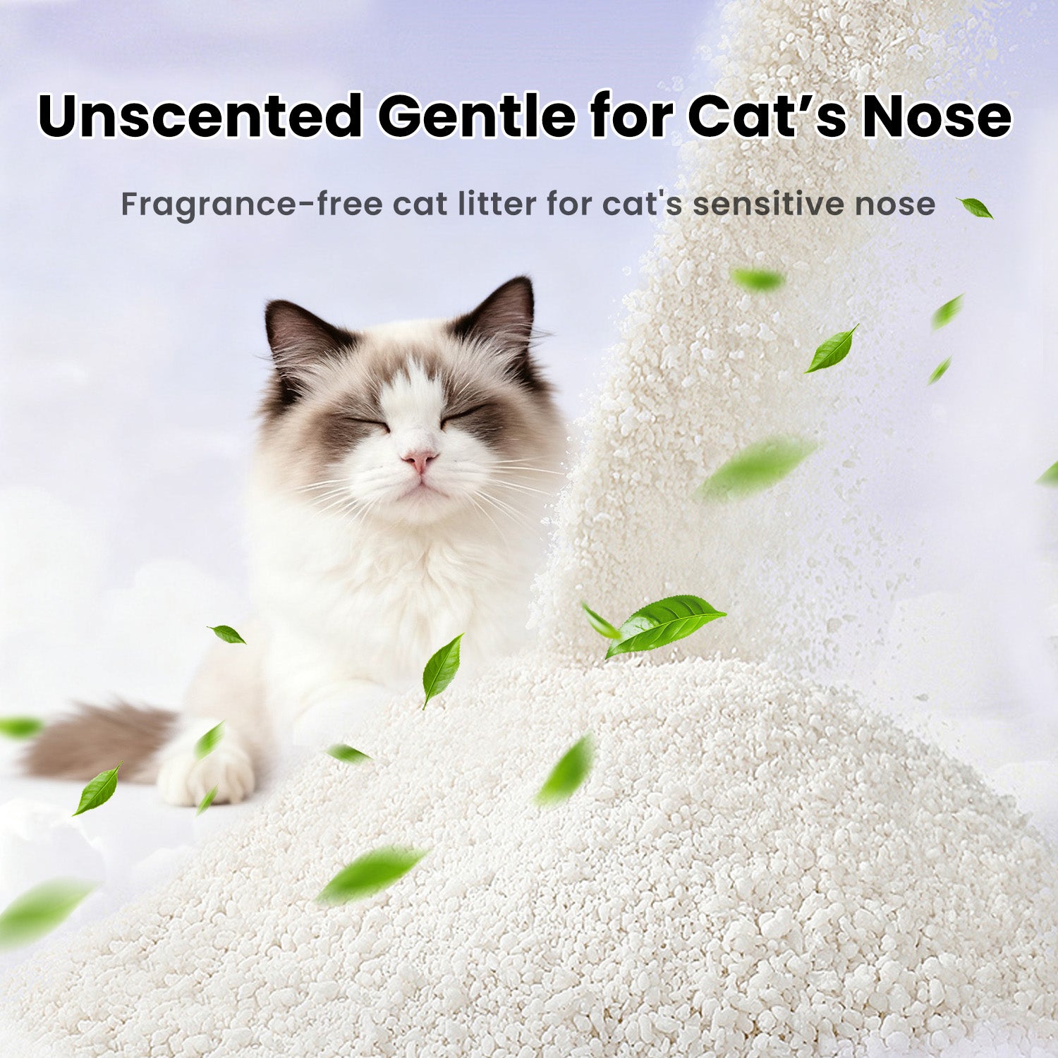 EZSKUUP Non-Stick Cassava Cat Litter 9Lb/4.1kg (Compatible with Robotail Automatic Litter Box C32)